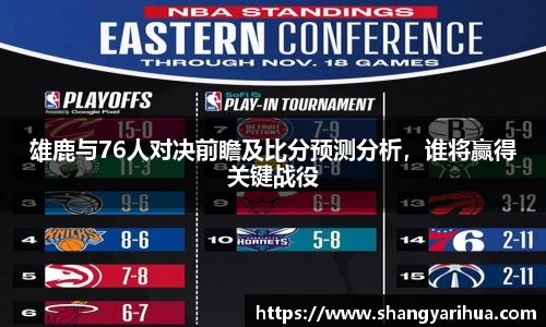 雄鹿与76人对决前瞻及比分预测分析，谁将赢得关键战役